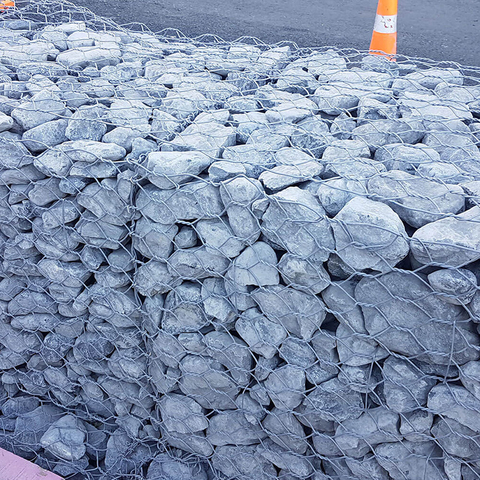 বোনা Gabions ঝুড়ি