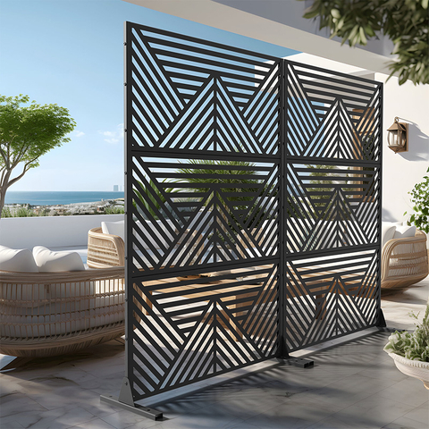 Cerca de seguran&ccedil;a perimetral cortada a laser